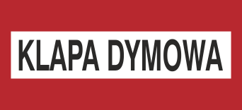 Klapa dymowa - Znak przeciwpożarowy - BC102