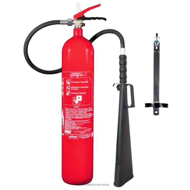 Gaśnica śniegowa 5 kg CO2 89B typ GS5x z wieszakiem UDT