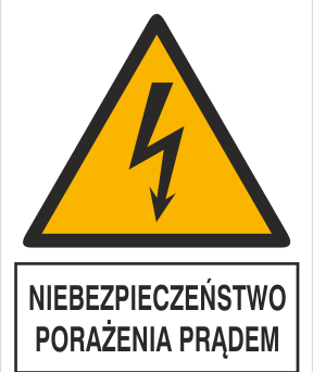 Niebezpieczeństwo porażenia prądem - Znak elektryczny - HA031