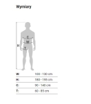 Szelki bezpieczeństwa P-61EmX - wymiary XXL
