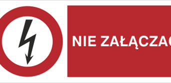 Nie załączać - Znak elektryczny - HD003