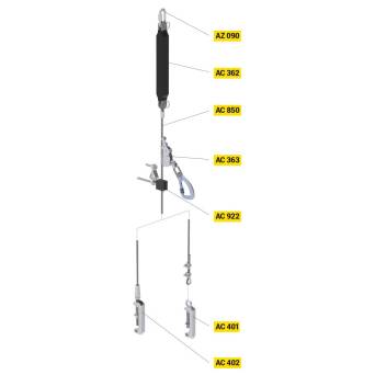 AC 360 - Stały system asekuracji pionowej