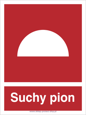 Suchy pion - Znak przeciwpożarowy - BB006