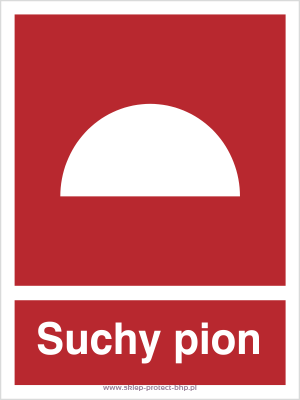 Znak przeciwpożarowy BB006 - Suchy pion