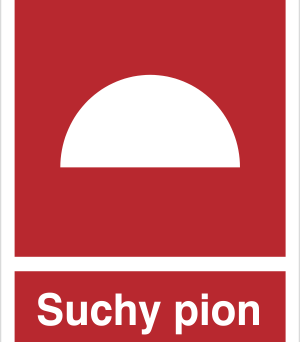 Suchy pion - Znak przeciwpożarowy - BB006