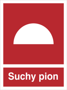 Suchy pion - Znak przeciwpożarowy - BB006